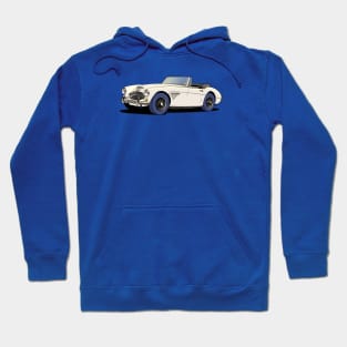 Austin-Healey 3000 in white Hoodie